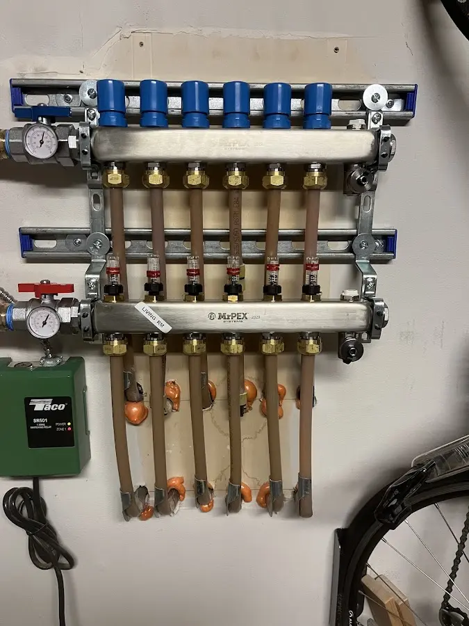 Plumber performing Gas Leak Detection at a residential property in Elmwood Park